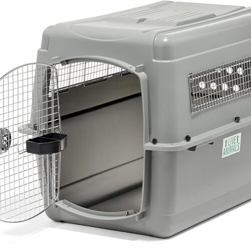 Petmate Sky Kennel - For Air and Travel, Airline Compliant Dog Crate for Pets 50-70 lbs, Heavy Duty Dog Kennel, Made in the USA- 36 Inches
