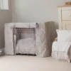 il_794xN.5196530991_oabd Personalised Dog Crate Set In Light Grey Essentials Plush | Crate Bumper, Bed, Cover Set | Ultimate Dog Den | Dog Bedding